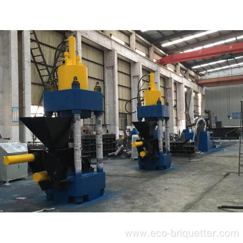 Vertical Cast Iron Metal Chips Briquetting Press Machine